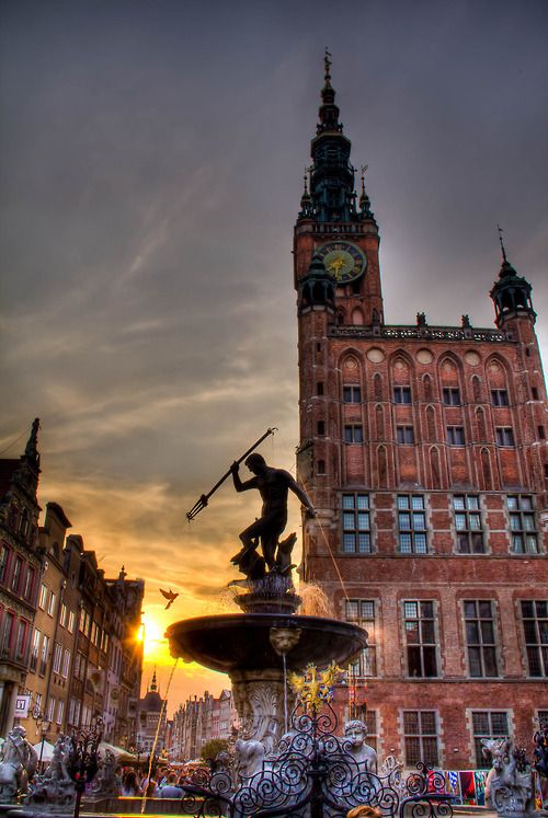 The city of Gdansk in Poland