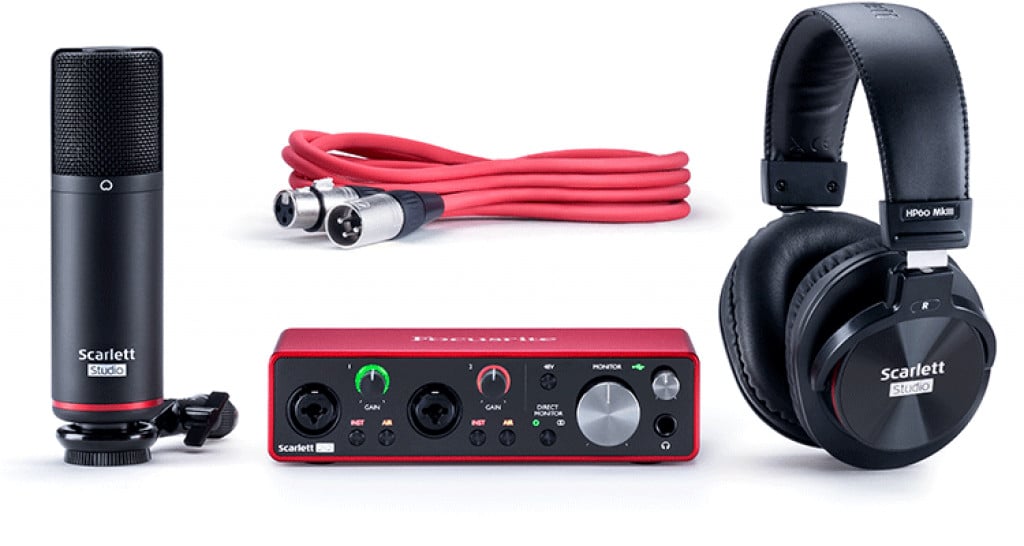 Review of the Amazing Condenser Microphone Focusrite Scarlett 2i2 ...