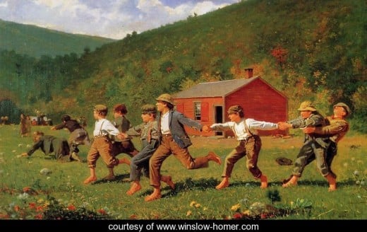 "SNAP THE WHIP" BY WINSLOW HOMER 1872