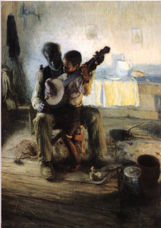 "THE BANJO LESSON" BY HENRY O. TANNER 1893