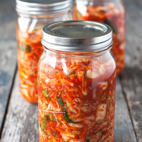 Home-made kimchi