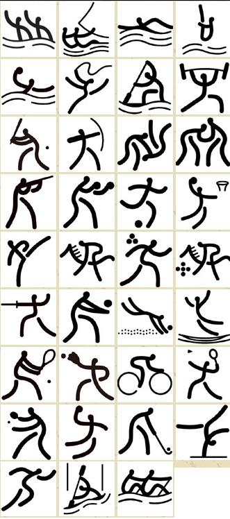 Pictograms of the Beijing 2008 Olympic Games