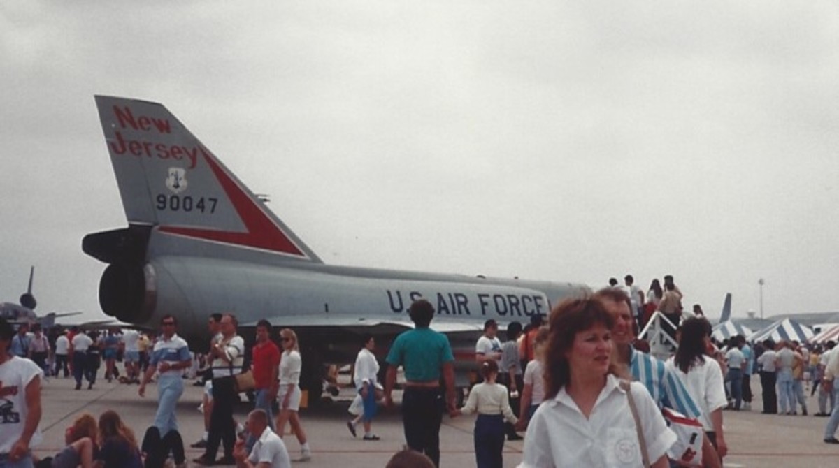 An F-106 of the New Jersey Air National Guard, Andrews AFB, circa 1985.