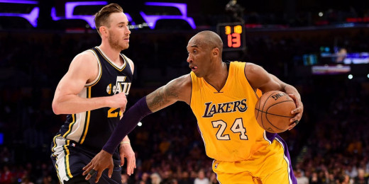 Kobe Bryant scores 60 points in his final NBA game vs Gordon Hayward and Utah Jazz. 