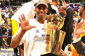 Kobe won five championships during his tenure with The Lakers.