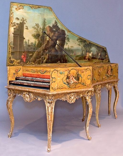 This harpsichord is a fine example of several art forms in one piece. Not only does it make music, but its various forms of decoration honored the abundance of creativity planted in human hearts.