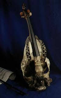 Man has always needed music, which is the expression of all of creation. This is a horse head (skull) fiddle from Moyse's Hall Museum, Bury St Edmunds.