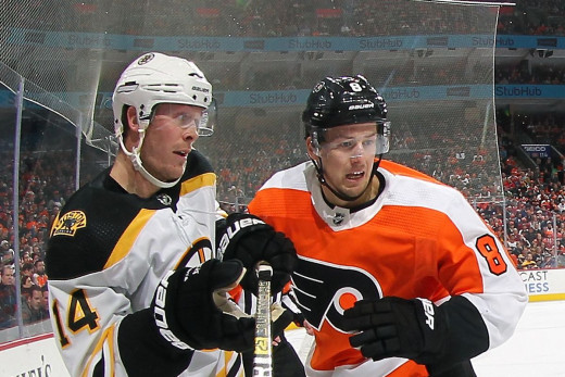 Boston Bruins-Philadelphia Flyers. 