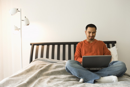 There are many ways of securing information ... like the comfort of your own home.