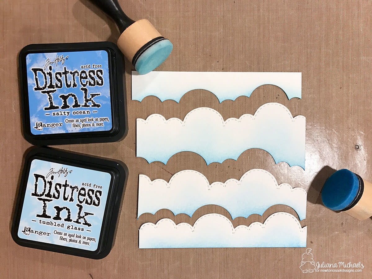 Create clouds with DIY cloud stencils