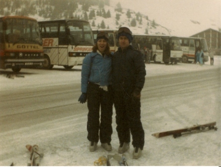 Me with my skiing partner 1988