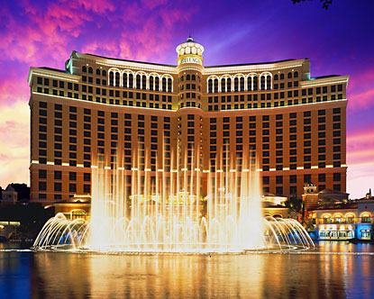 The Famous Water Show at The Bellagio
