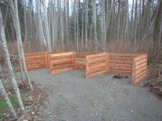 Location for Homemade Compost Bins