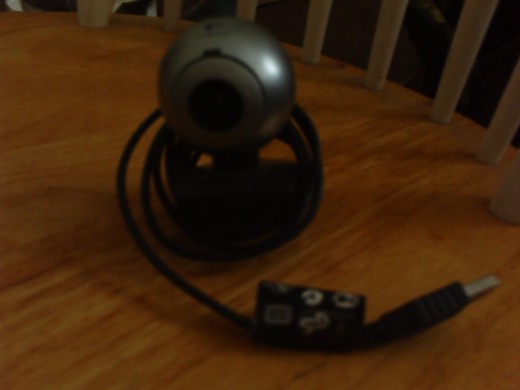 The Logitech Webcam.