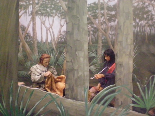 One of the first meetings between natives and new Savannah settlers.