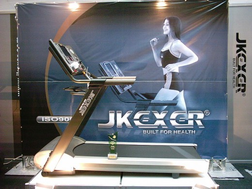 An Electric Treadmill On Display 