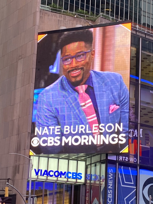 The handsome Nate Burleson is featured as Anchorman on “Good Mornings.”