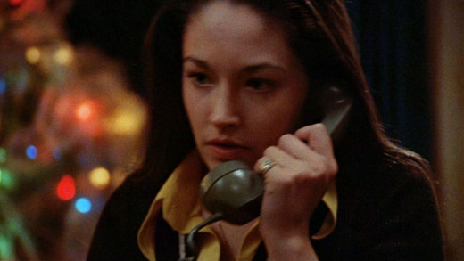 Jess (Olivia Hussey) and her sorority sisters are flanked with obscene calls in the 1974 version of Black Christmas 
