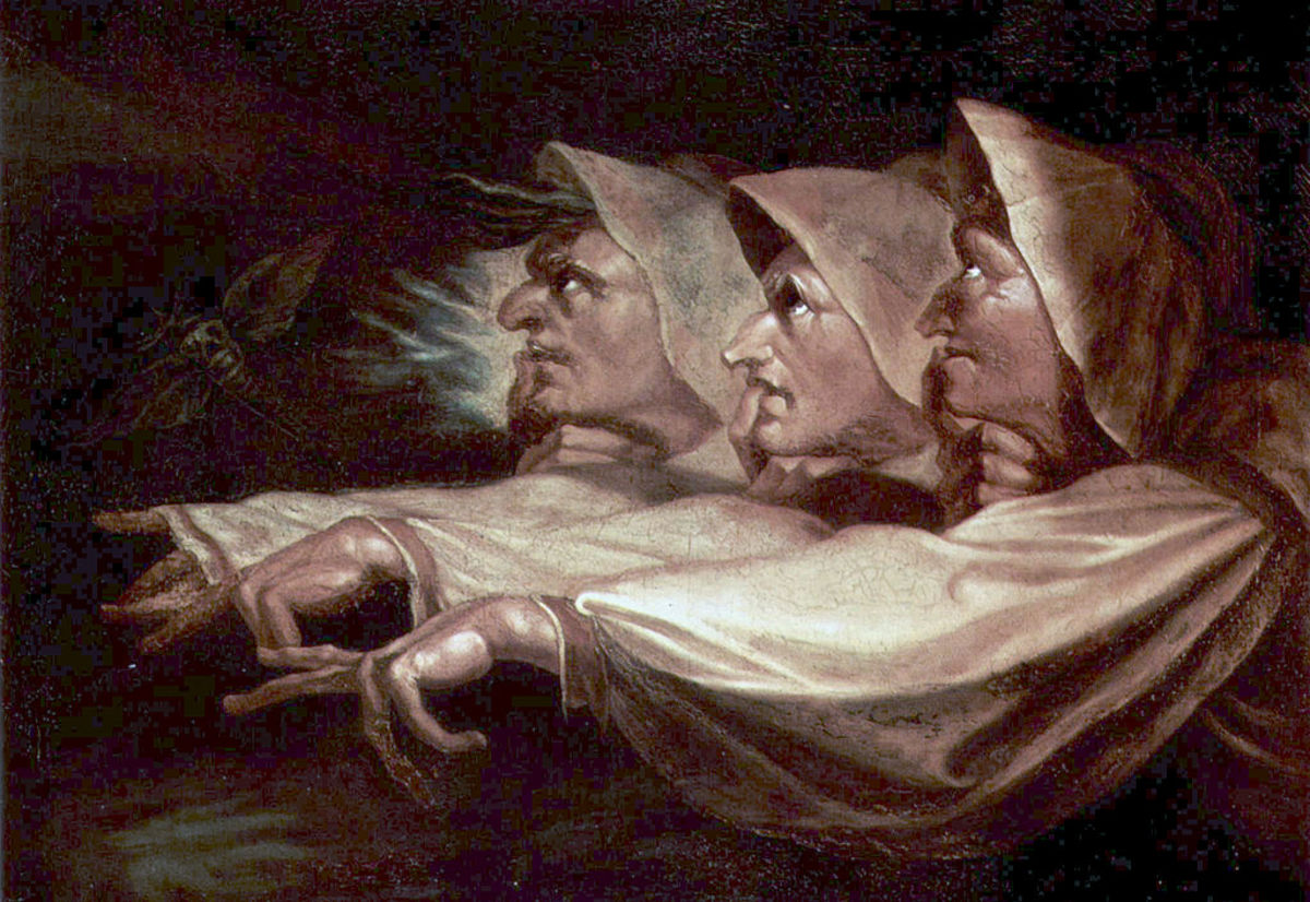 Witches, painted by Johann Heinrich Fussli, 1783