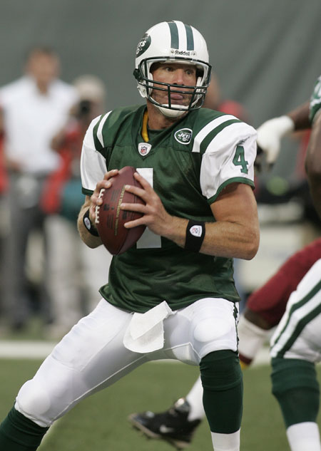 Brett Favre In A New York Jets Uniform!
