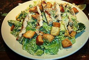 Delicious Caesar Salad And Chicken Salad