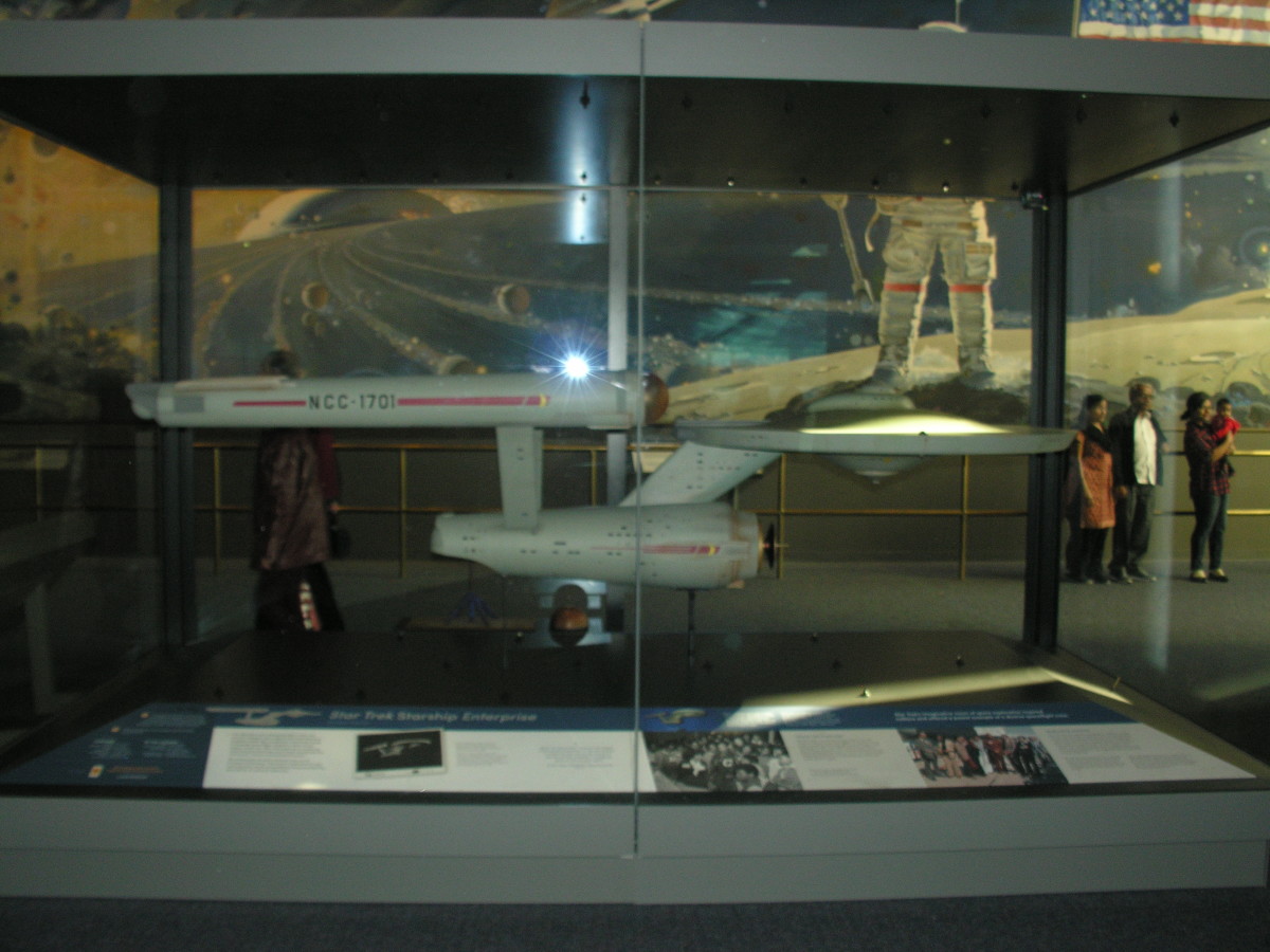 The USS Enterprise model at the National Air & Space Museum, 2016