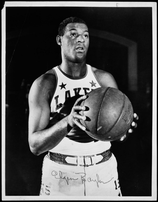Elgin Baylor, 1959 Rookie of the Year Minneapolis Lakers.  