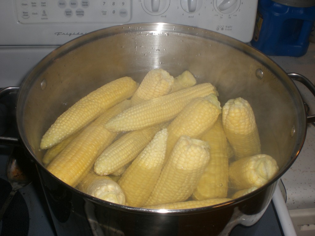 Cutting Corn Off the Cob and Freezing It