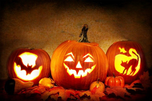 The pumpkins light the path and the monsters all come out to play.