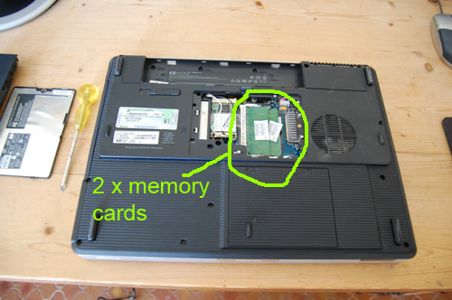 Viewing the memory cards
