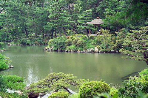 These gardens often incorporate ponds.