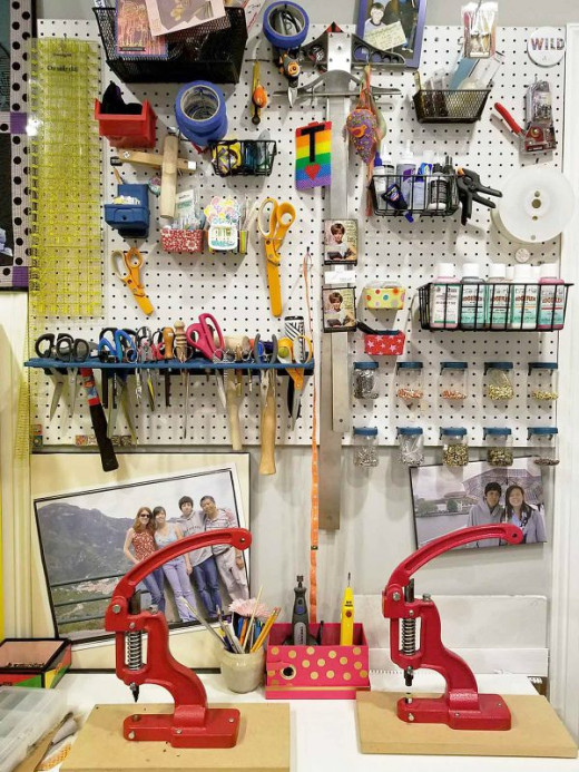Pegboards are always an option when it comes to tool storage