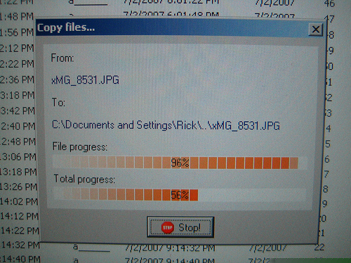 Data Recovery Software in Progress