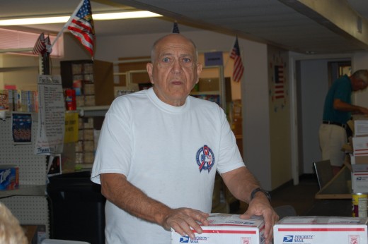 This is Bill.  He's pretty much an all-around guy.  He helps load and unload packages for the post office and incoming donations.  He helps out wherever we need help. 