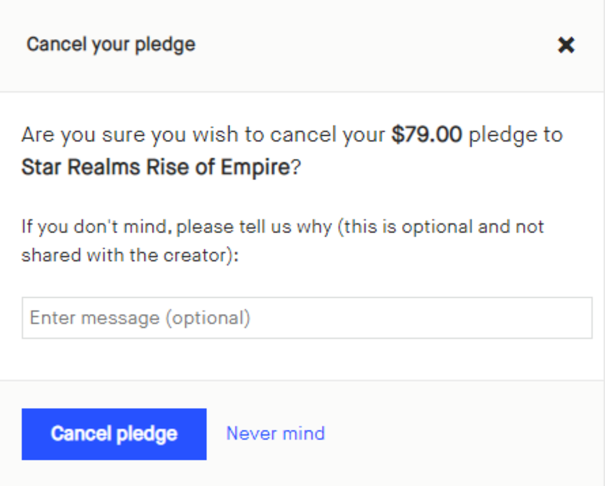You can cancel your pledge prior to the project being funded.