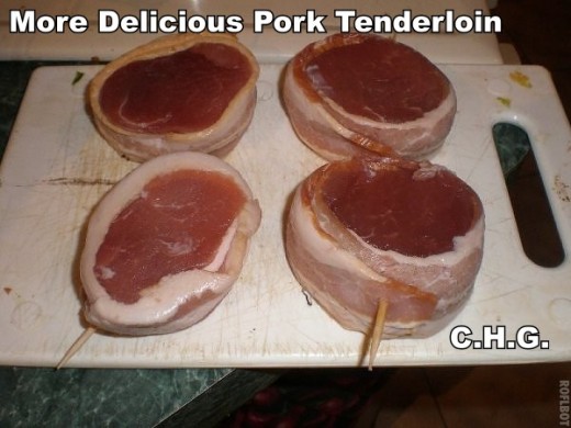 A close up view of your pork tenderloins. 