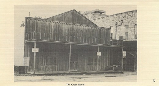 The "Green Room" from around the 1980s. It sits behind the Opera House.