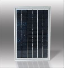 Here is a basic 5 to 10 watt solar panel that can be used to charge a battery or run a small appliance.