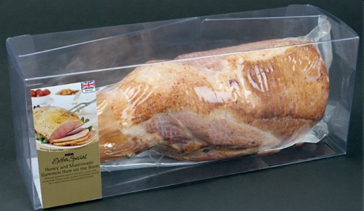 An Asda Ham. Do we really need a plastic box around an already packaged ham?