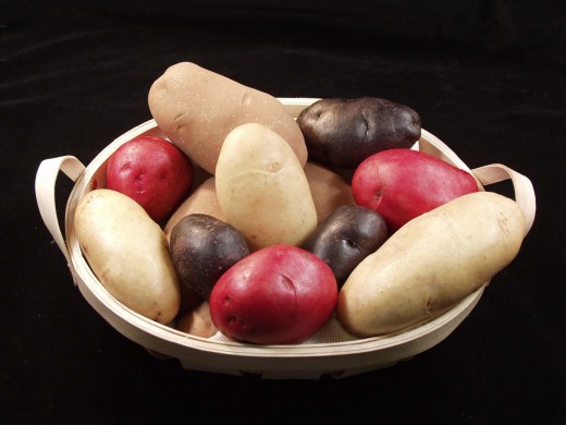 Red, Yellow, and Purple Potatoes