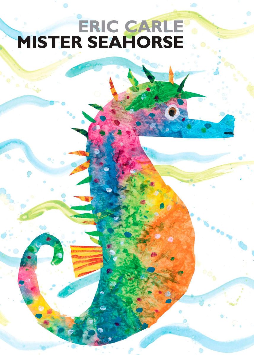 Mister Seahorse by Eric Carle displays the artist/author's art skills at his finest in a series of underwater camoflouge images.