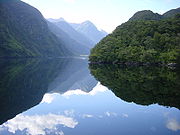 Doubtful Sound, Fiordland, New Zealand, part of the Southern Lakes region ,famous for fishing and fjords..short drive from Queenstown New Zealand