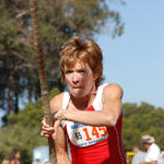 Nadine O'Connor is the womens pole vaulting world record holder for her age group.