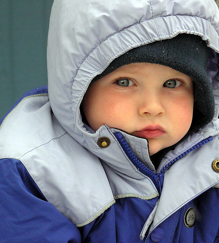 Use multiple layers to keep toddlers warm