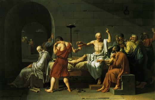The Death of Socrates by Jacques-Louis David