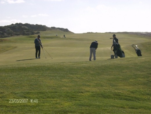 Golfing