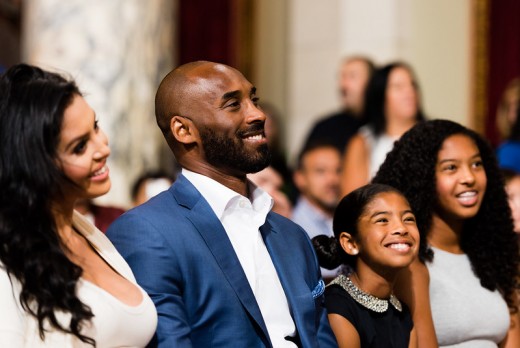 Kobe Bryant showed great leadership qualities through leading by example. His work ethic and determination are rare among even the most successful people today.