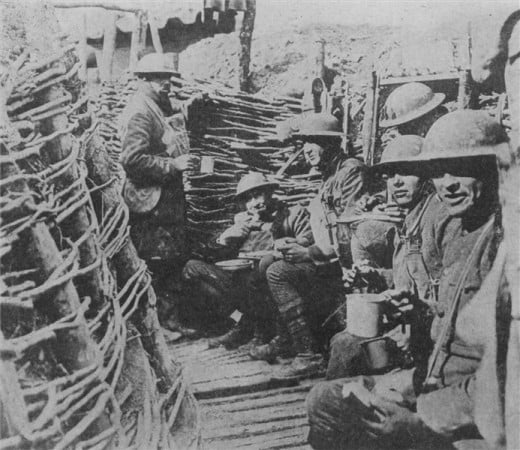 First world war trench mess