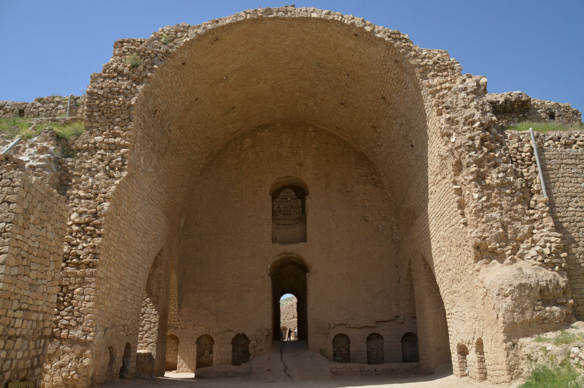 Palace of Ardashir, built in AD 224 by King Ardashir I of the Sassanid Empire, Firuzabad, Iran