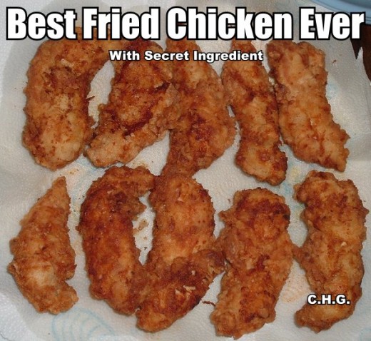 Yes this fried chicken recipe has a secret ingredient. Read the recipe to find out what it is.